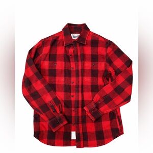 Schott Bros Red and Black Buffalo Check Flannel